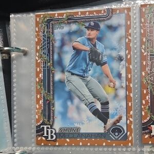 Topps Tampa Bay Rays Card with Blue and Orange Accents